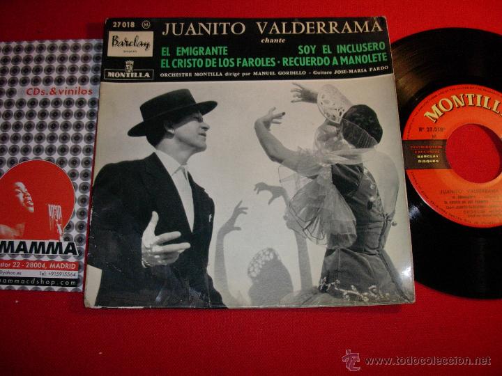 Vinyl records: janito valderrama  chante  el emigrante  france  1959  ep