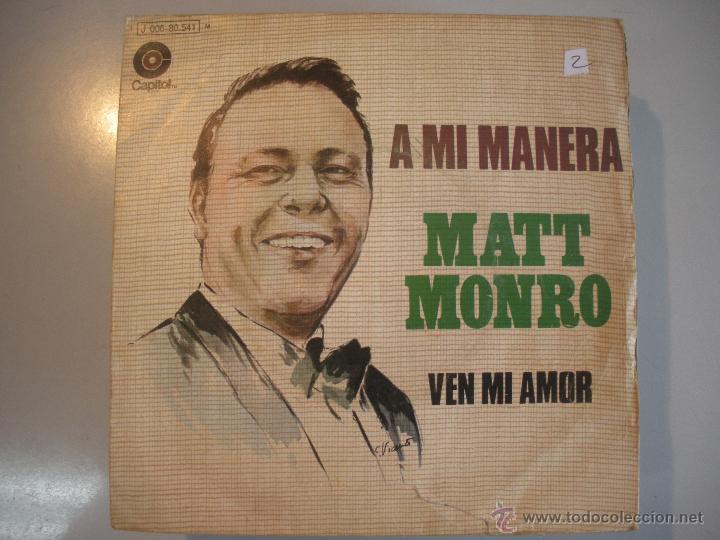 Discos de vinilo: MAGNIFICO SINGLE DE- MATT- MONRO - - Foto 1