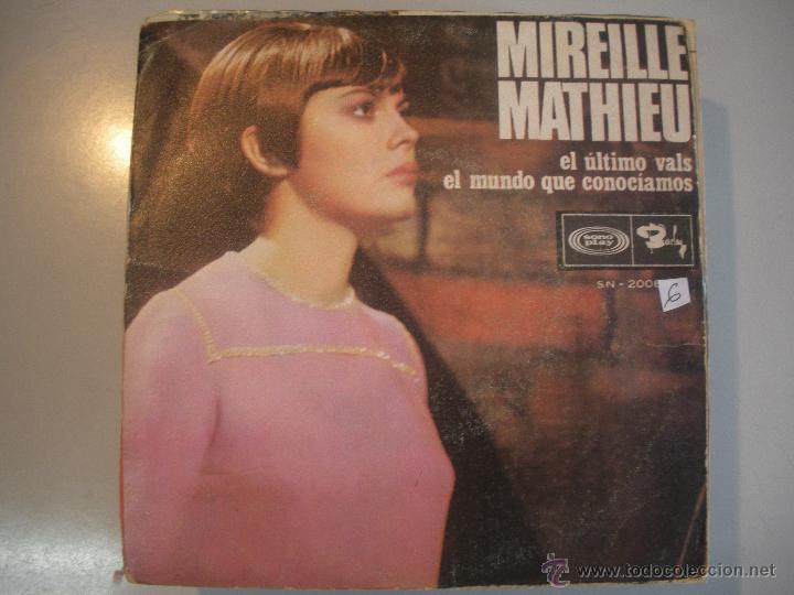 Discos de vinilo: MAGNIFICO SINGLE DE MIREILLE - MATHIEU - - Foto 1
