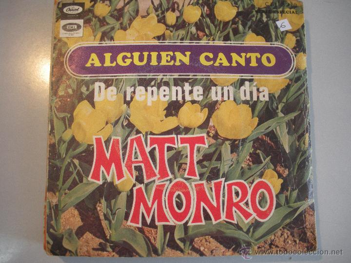 Discos de vinilo: MAGNIFICO SINGLE DE - MATT - MONRO - - Foto 1