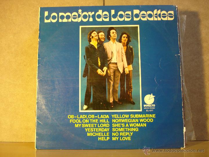 Discos de vinilo: Grupo de Versiones - Lo Mejor de los Beatles - Impacto EL-077 - 1974