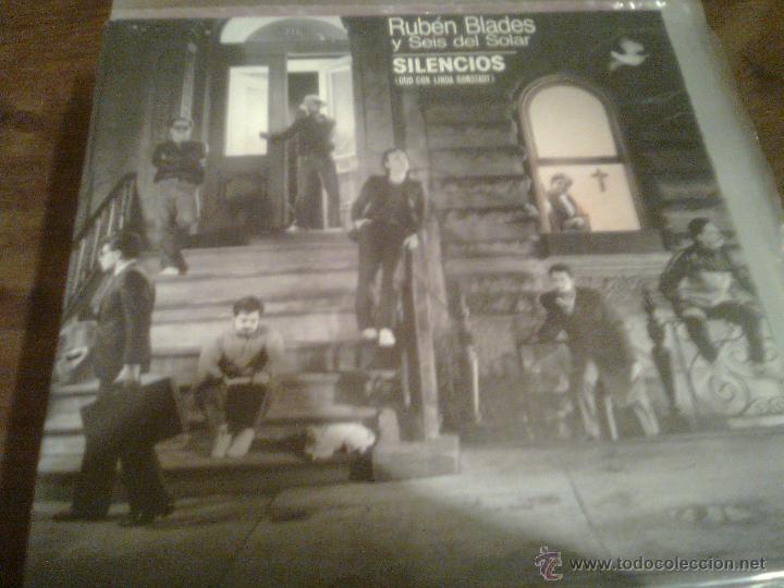 Disques de vinyle: Rub&eacute;n Blades & Linda Rostand - Silencios + la canci&oacute;n del final del mundo (Elektra, 1985)
