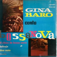 Discos de vinilo: EP GINA BARO CANTA BOSSA NOVA . Lote 43385317