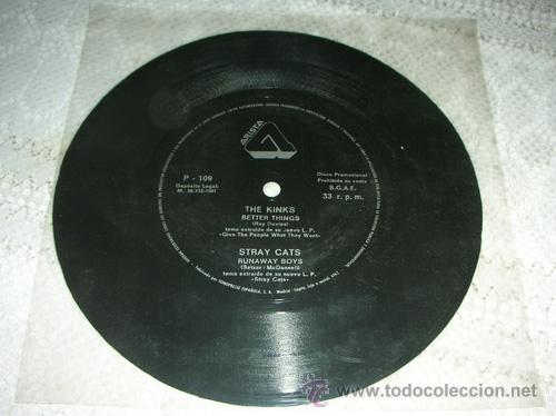 Discos de vinilo: THE KINKS / STRAY CATS - FLEXI DICS PROMO 1981 - Foto 1
