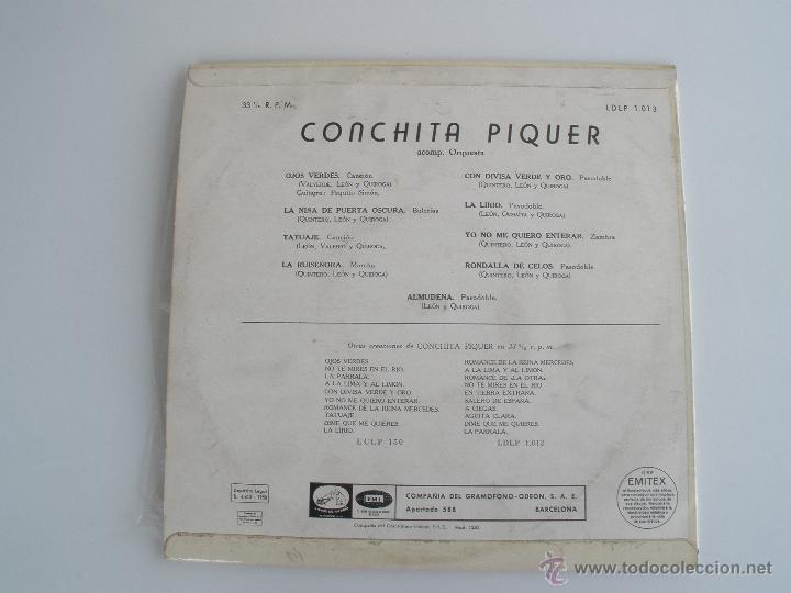 Discos de vinilo: CONCHITA PIQUER - SUS GRANDES EXITOS - Foto 2