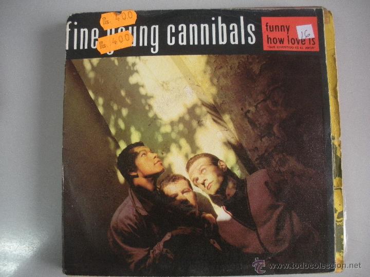 Discos de vinilo: MAGNIFICO SINGLE DE - FINE - YOUNG  CANNIBALS - - Foto 1