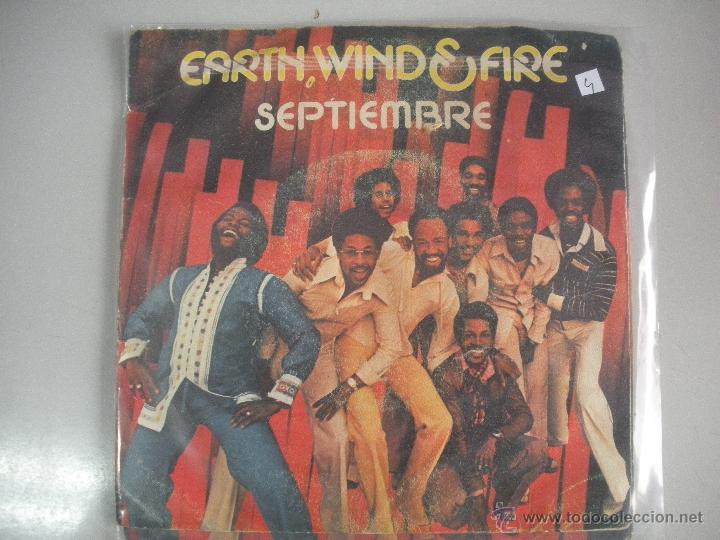 Discos de vinilo: MAGNIFICO SINGLE DE - EARTH - WIND E FIRE - SEPTIEMBRE - - Foto 1