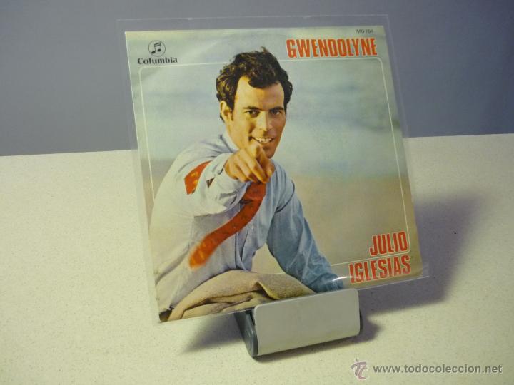 Discos de vinilo: JULIO IGLESIAS GWENDOLYNE SINGLE - Foto 1