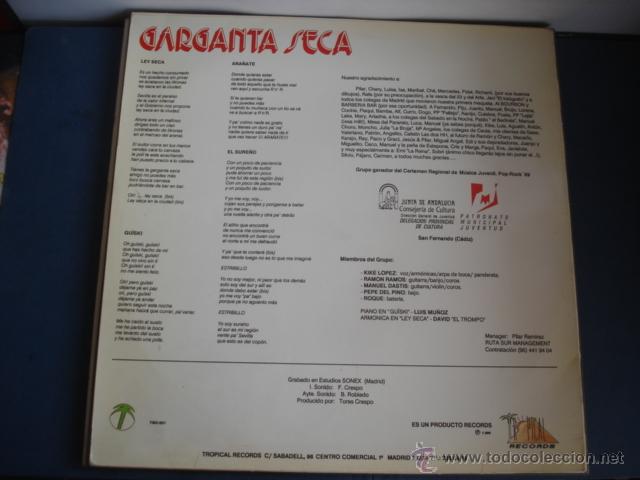 Discos de vinilo: GARGANTA SECA HOT FEELING - Foto 2