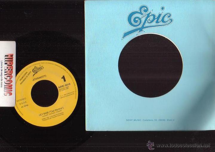 Discos de vinilo: JOVANOTTI - HEY MAMI , DISCO PROMOCIONAL - Foto 1