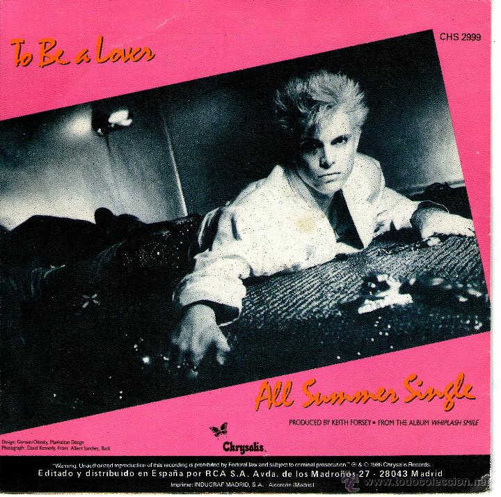 Discos de vinilo: BILLY IDOL TO BE A LOVE - Foto 2