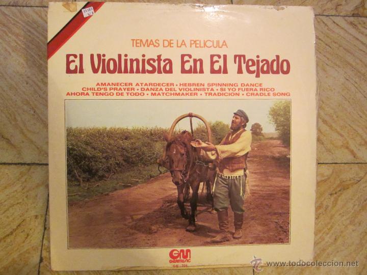 Discos de vinilo: TEMAS DE LA PELICULA EL VIOLINISTA EN EL TEJADO - Foto 1