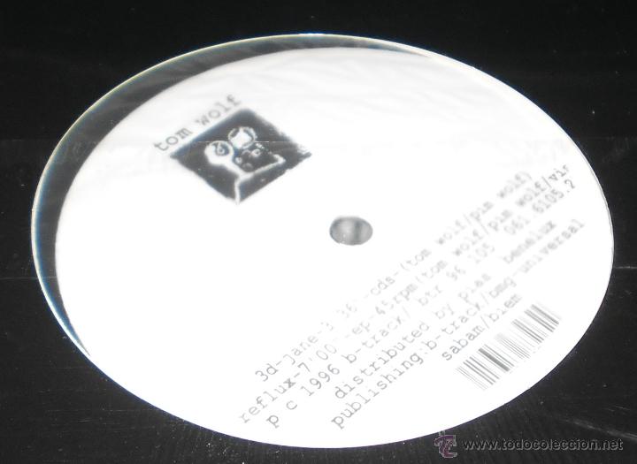 Discos de vinilo: tom wolf maxi+cd 3d-jane reflux 1996 benelux.precintado a estrenar - Foto 1