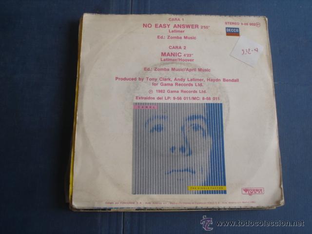 Discos de vinilo: CAMEL   NO EASY ANSWER - Foto 2