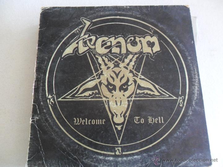 Discos de vinilo: VENOM - WELCOME TO HELL 1981 ITALY - Foto 1