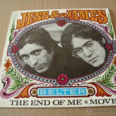 Discos de vinilo: JESS & JAMES SINGLE 45 RPM THE END OF ME ESPAÑA 1968 NEAR MINT. Lote 43529839