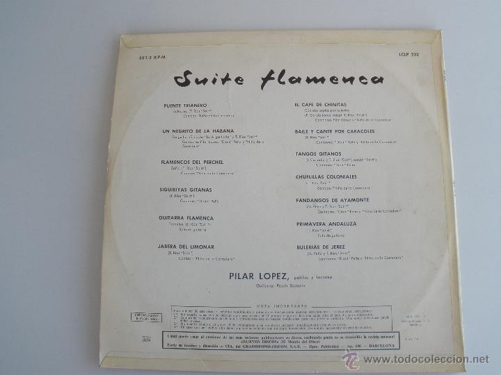 Discos de vinilo: PILAR LOPEZ SUITE FLAMENCA - Foto 2