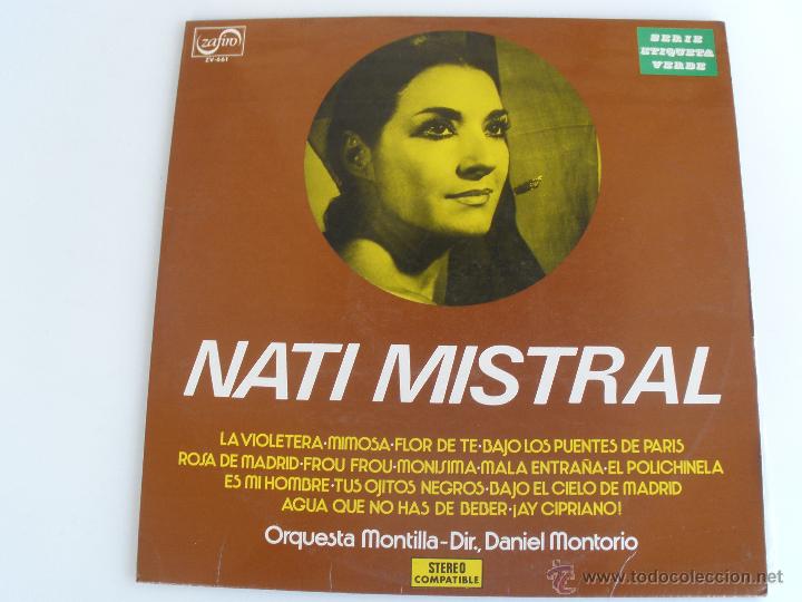 Discos de vinilo: NATI MISTRAL CON LA ORQUESTA MONTILLA - - Foto 1