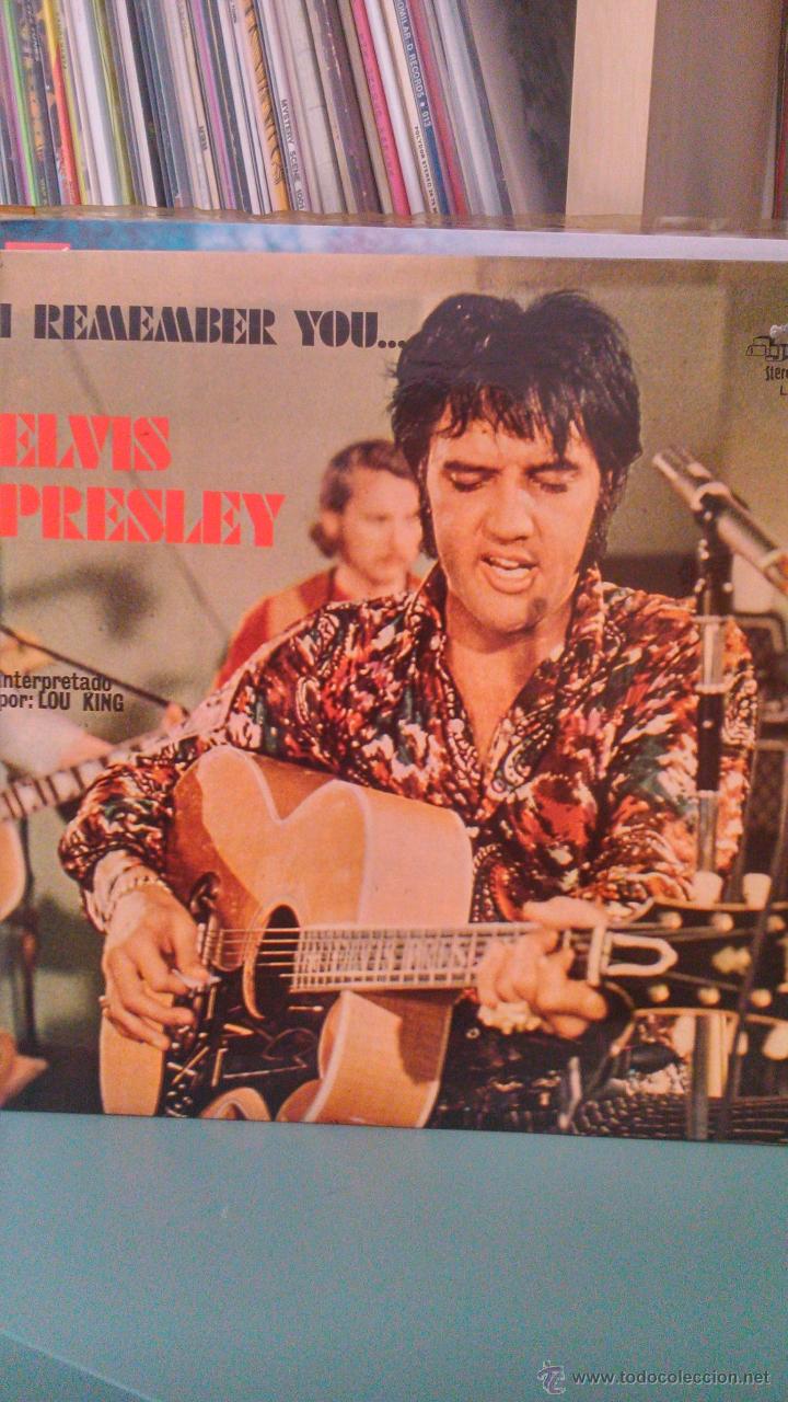Discos de vinilo: LOU KING - I REMEMBER YOU ELVIS PRESLEY - Foto 1