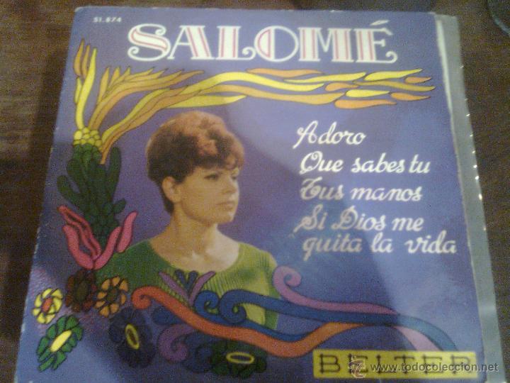 Discos de vinilo: Salom&eacute; - Adoro + 3 (Belter, 1968) - Foto 1