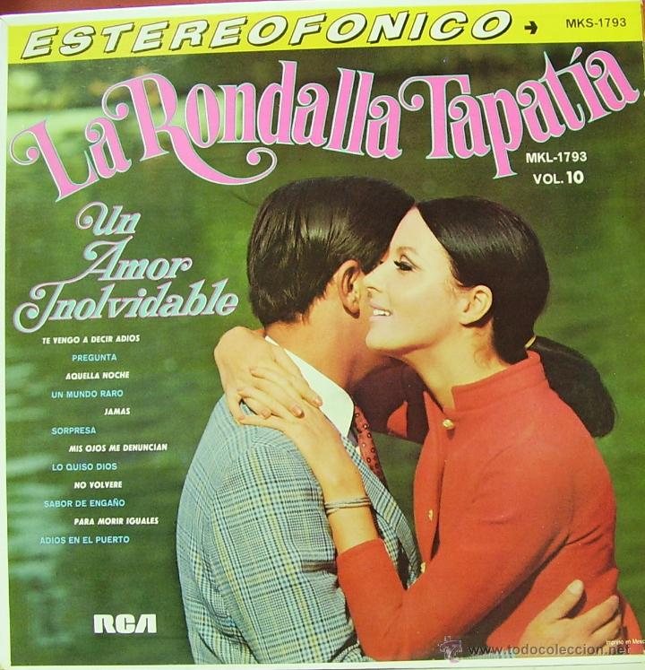 Disques de vinyle: LA RONDALLA TAPATIA- UN AMOR INOLVIDABLE LP VINILO MEXICO 1968