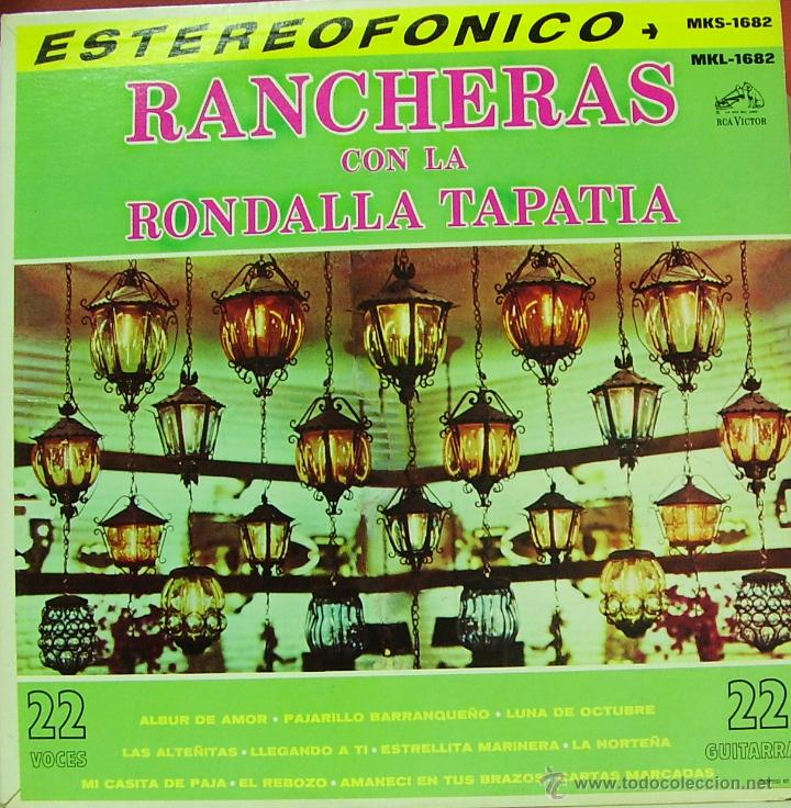Disques de vinyle: LA RONDALLA TAPATIA- RANCHERAS CON LA RONDALLA TAPATIA LP VINILO MEXICO 1966