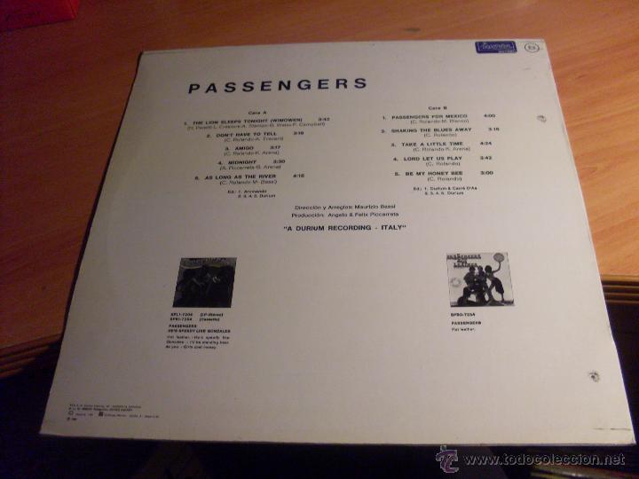 Discos de vinilo: THE PASSENGERS (PASSENGERS) LP ESPA&Ntilde;A 1980 (B-3) - Foto 2