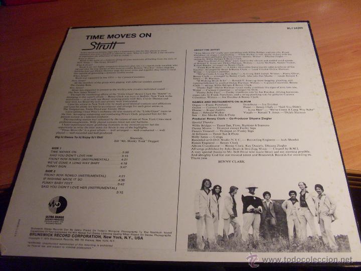 Discos de vinilo: STRUTT (TIME MOVES ON) LP USA 1976 (B-3) - Foto 2