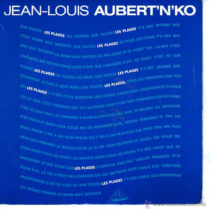 Discos de vinilo: JEAN LOUIS AUBERTNKO LES PLAGES COMPROMIS - Foto 1