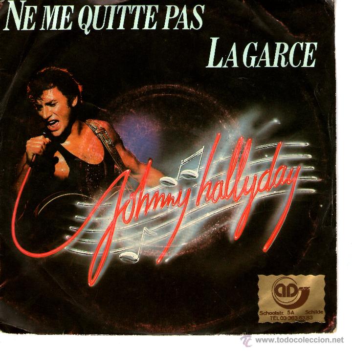Discos de vinilo: JOHNNY HALLYDAY  NE ME QUITTE PAS - Foto 1