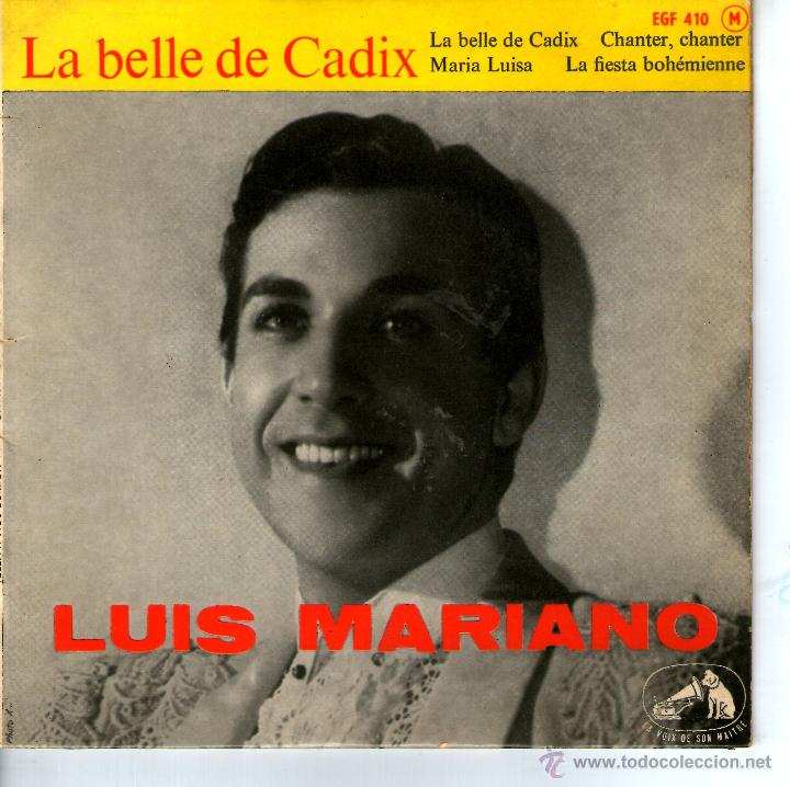 Discos de vinilo: LUIS MARIANO LA BELLE DE CADIX - Foto 1