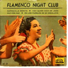 Discos de vinilo: FLAMENCO NIGHT CLUB MARIQUILLA BONITA