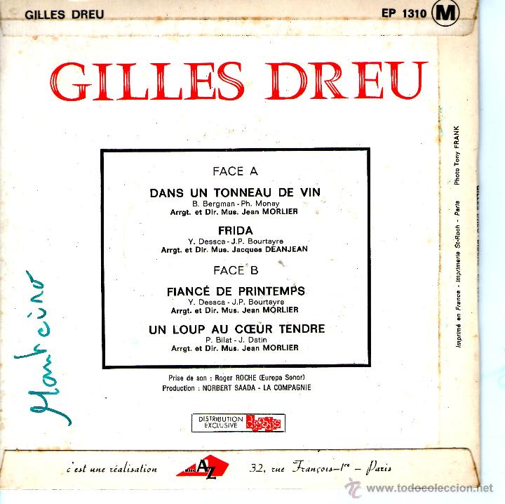Discos de vinilo: GILLES DREU DANS UN TONNEAU DE VIN - Foto 2