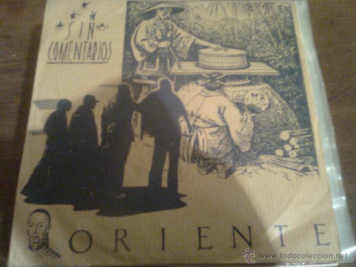 Disques de vinyle: Sin Comentarios - oriente + junto al mar (Daffi records, 1989) movida nueva ola Alicante - raro