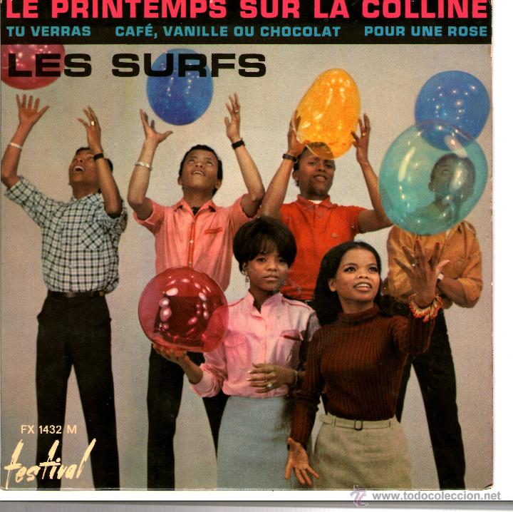 Discos de vinilo: LES SURFS  Le Printemps Sur La Colline - Foto 1
