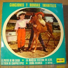 Discos de vinilo: CANCIONES Y RONDAS INFANTILES - MARFER MC 30-093 - 1968 - MUY DIFICIL. Lote 43613385
