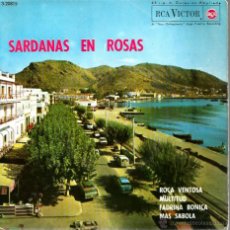 Discos de vinilo: EP SARDANES / SARDANAS EN ROSAS : COBLES CARAVANA, MONTGRINS & BARCELONA : ROCA VENTOSA + 3 . Lote 43632666