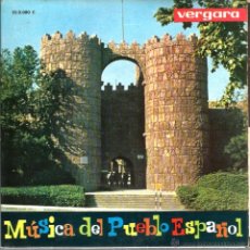 Discos de vinilo: EP MUSICA DEL PUEBLO ESPAÑOL : JOTA NAVARRA, JOTA ARAGONESA, SARDANA, FANDANGO, PASODOBLE, MARCHA . Lote 43632829