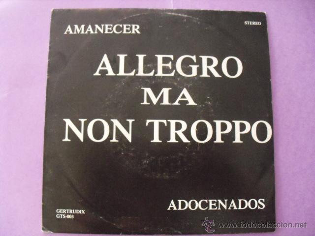 Discos de vinilo: ALLEGRO MA NON TROPPO. SINGLE. - Foto 1