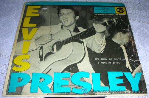 Discos de vinilo: ELVIS PRESLEY - ITS NOW OR NEVER - SINGLE RCA 1960 - Foto 1