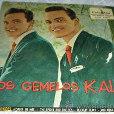 Discos de vinilo: LOS GEMELOS KALIN - THE KALIN TWINS - NO ME OLVIDES (FORGET ME NOT) - EP ESPAÑOL 1959. Lote 43660779
