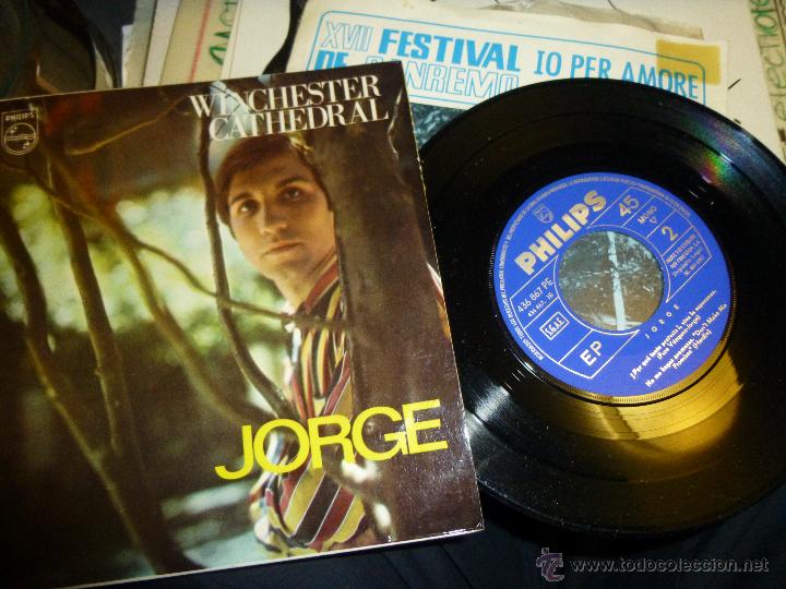 Discos de vinilo: JORGE, WINCHESTER CATHEDRAL, SINGLE DE PHILIPS 1967 - Foto 1