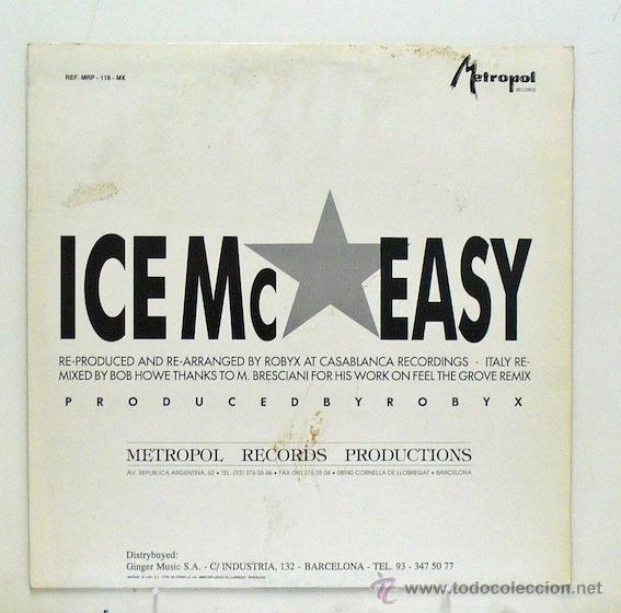 Discos de vinilo: Ice MC -Easy (Maxi Single Vinilo) - Foto 2