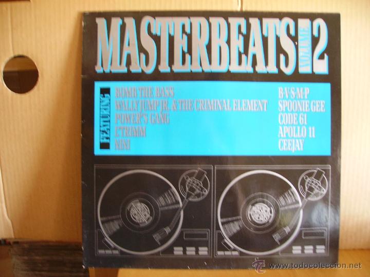 Discos de vinilo: MASTERBEATS VOL.2 --- BOMB THE BASS,CODE 61,APOLLO 11.... - Foto 1