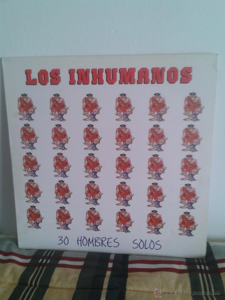 Discos de vinilo: los inhumanos 30 hombres solos Lp - Foto 1