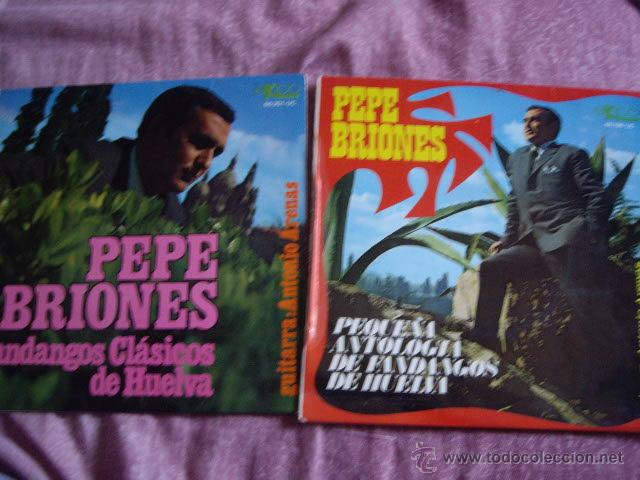 Disques de vinyle: PEPE BRIONES-LOTE 2 EPS DE FANDANGOS-ORIGINALES A&Ntilde;OS 60
