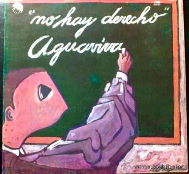 Discos de vinilo: AGUAVIVA - NO HAY DERECHO - LP - Foto 1