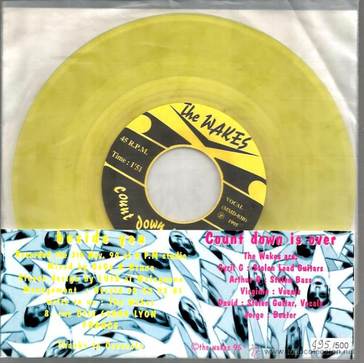 Discos de vinilo: SG THE WAVES : BESIDE YOU ( VINILO AMARILLO ) - Foto 2