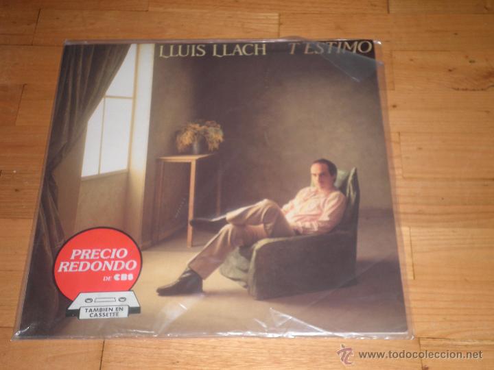 Discos de vinilo: LLUIS LLACH. T ESTIMO. LP. 1989 - Foto 1