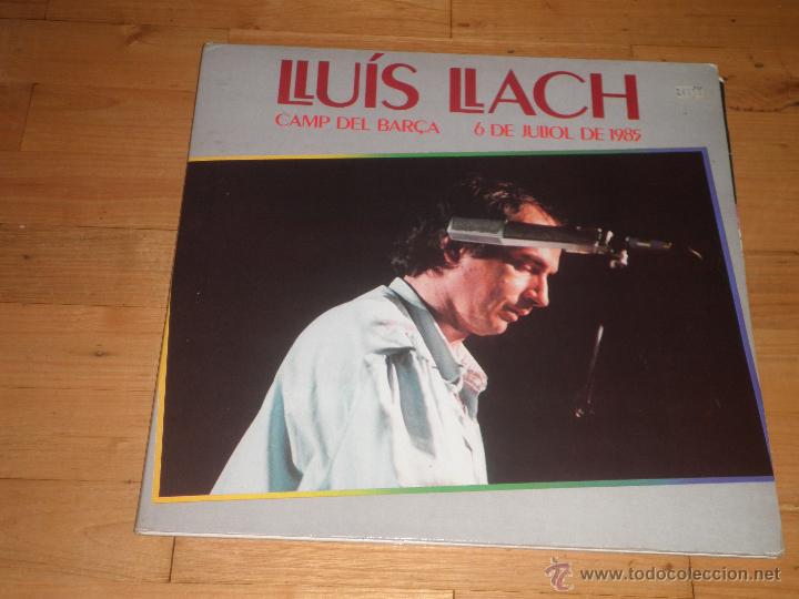Vinyl-Schallplatten: LLUIS LLACH.CAMP DEL BAR&Ccedil;A. 5 DE JULIOL DE 1985. DOBLE LP.